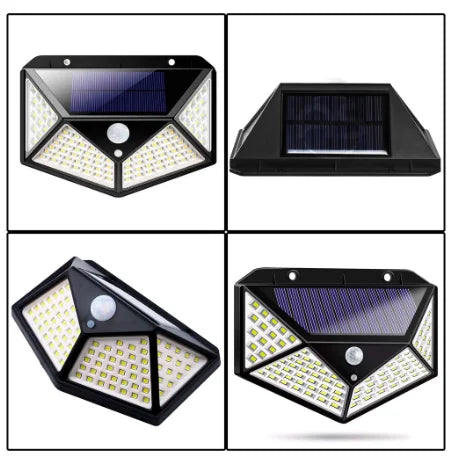 Luminária Solar de Parede 100 LEDs